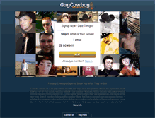 Tablet Screenshot of gaycowboypersonals.com